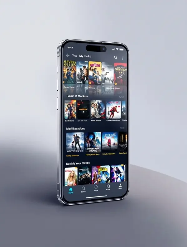68影视 APP 手机界面展示